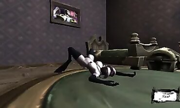 Monster Grizzlies Plumbed a gash with gullet on the Couch | three dimensional Monster Porn