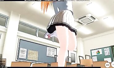 3 DIMENSIONAL ANIME point of view School Lady Invited me to her Home so I can
