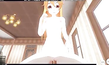 3 DIMENSIONAL ANIME point of view School Lady Invited me to her Home so I can