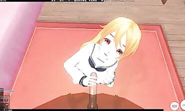 3 DIMENSIONAL ANIME point of view School Lady Invited me to her Home so I can