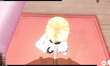 3 DIMENSIONAL ANIME point of view School Lady Invited me to her Home so I can