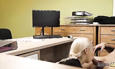 Blonde Babe Fucks For A New Car Loan - German Pornstar AnnaBell Peaks