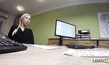 Blonde Babe Fucks For A New Car Loan - German Pornstar AnnaBell Peaks