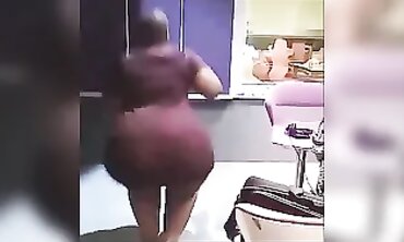 SSBBW edition Jiggling Shaking Ambling demonstrating off a huge arse