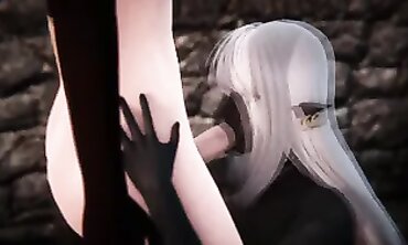 Futa - RWBY - Pyrrha Nikos x Dark Elf - THREE DIMENSIONAL Porno