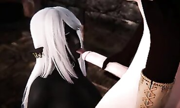 Futa - RWBY - Pyrrha Nikos x Dark Elf - THREE DIMENSIONAL Porno