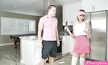 Brother-in-law gets a fuck-hole inwards 1 with his 18 sister-in-law Chloe Temple