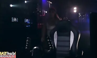 FAKEhub HALLOWEEN - Alien being switches Bang-out and Boinks Oily Space Bae