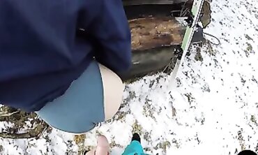 Snow Bunny Gets Boned By Her Alien Snowman After Class