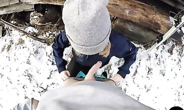 Snow Bunny Gets Boned By Her Alien Snowman After Class