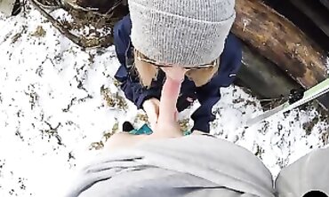 Snow Bunny Gets Boned By Her Alien Snowman After Class