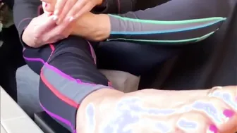 BAE MOMMA BOOT AND SWEAT-SOAKED SOCK REMOVAL