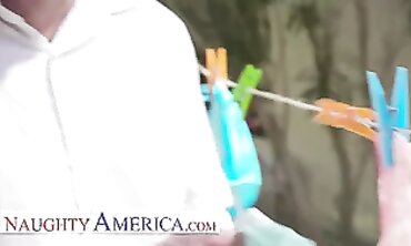 Sexually Charged America #2: Hot Blonde Babe Gets Fucked Hard By A Hunk