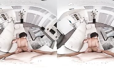 VR FUCKERS Solid Lesson of Hard-core Lovemaking with Dark-hued cougar VR Porno