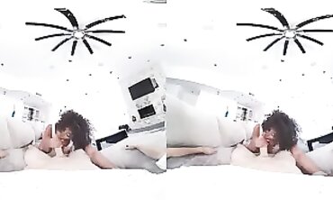 VR FUCKERS Solid Lesson of Hard-core Lovemaking with Dark-hued cougar VR Porno