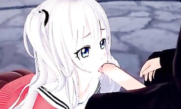 Waifu Nao Tomori Gets Boned into a Pool. Charlotte Anime.