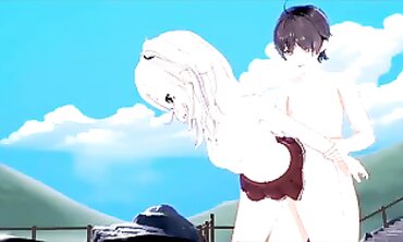 Waifu Nao Tomori Gets Boned into a Pool. Charlotte Anime.