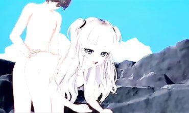 Waifu Nao Tomori Gets Boned into a Pool. Charlotte Anime.