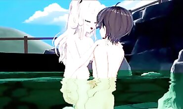 Waifu Nao Tomori Gets Boned into a Pool. Charlotte Anime.