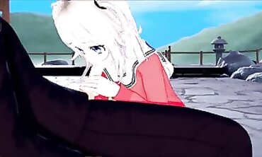 Waifu Nao Tomori Gets Boned into a Pool. Charlotte Anime.
