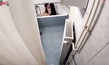 Sneaky Peek" - Steamy Shower Spying with Step-Brother & Sister in Bathroom (NSFW)