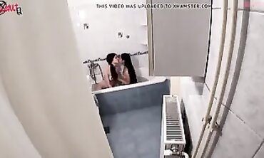 Sneaky Peek" - Steamy Shower Spying with Step-Brother & Sister in Bathroom (NSFW)