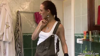 His cuckold girlfriend ridingo ld dinky after cuni