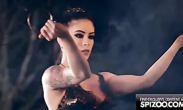 Anna Deville inwards Dark-hued vinyl For Gonzo Multiracial Buttfuck