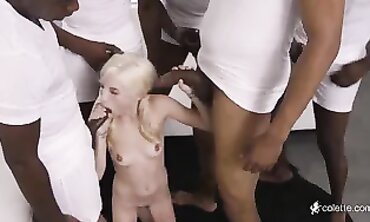 Dark Hue Dudes Share Their Phats Penis in Group Sex