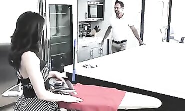 Badmilfs - Husband and Ex-Wifey Drilled the Maid