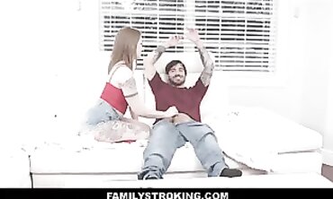 Lengthy Funbags Towheaded Teenagers Step Sis Aria Kai Penetrated To Ejaculation By