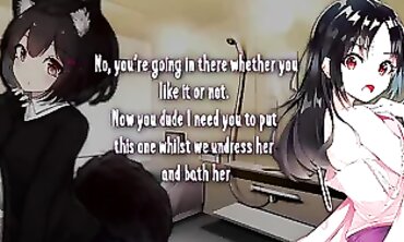 Bathing Stubborn Wolfgirl [ft Dudetlewd]