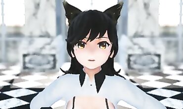 MMD Asuka Kagurazaka - Hot Milf Rides A Monster Dick In Her Ass