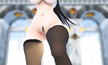 MMD Asuka Kagurazaka - Hot Milf Rides A Monster Dick In Her Ass