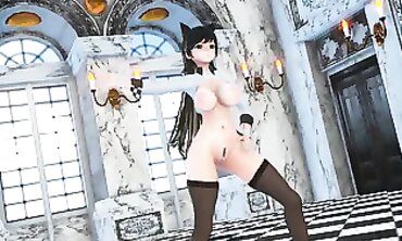 MMD Asuka Kagurazaka - Hot Milf Rides A Monster Dick In Her Ass