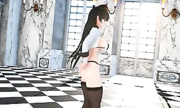 MMD Asuka Kagurazaka - Hot Milf Rides A Monster Dick In Her Ass