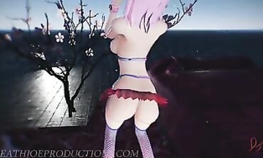 MMD R18 Super hot Nude Misaka - Edible Satan 1087