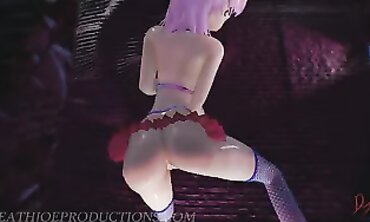 MMD R18 Super hot Nude Misaka - Edible Satan 1087