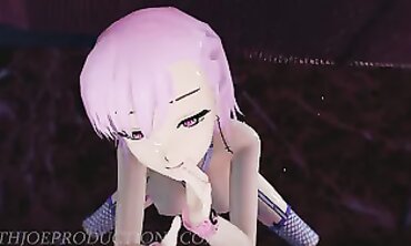 MMD R18 Super hot Nude Misaka - Edible Satan 1087