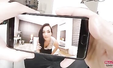 Czech Teen Leanne Lace into point of view