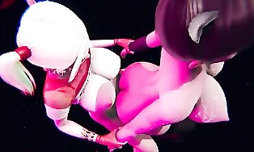 Futa Harley Quinn Pulverized Catwoman [3 dimensional]