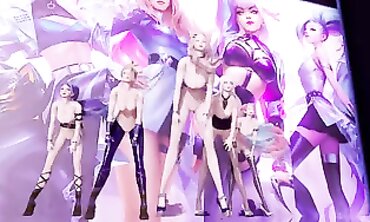 [MMD] Everglow - Dun Dun Bare Vers. Ahri Akali Evelynn Kaisa Seraphine