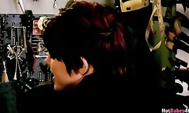 Bare Jenna Sativa Creams Her Honeypot With Brief Haired Dyke