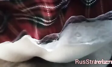 Schoolgirl bitch gets torn up into a camper/Школьница секс в машине