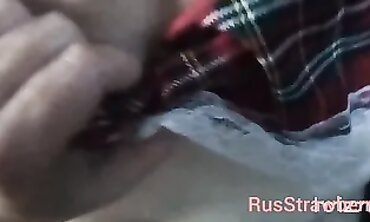 Schoolgirl bitch gets torn up into a camper/Школьница секс в машине