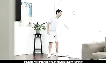 Step-Mom's Gargle & Harsh Ravage - Taboo Orgy With Aged Damsel