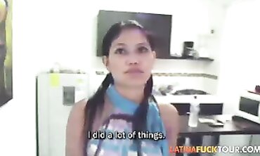 Slightly College-aged Hispanic legitimate Yo Wants a Lengthy Ginormous Chisel Up Her Cunt