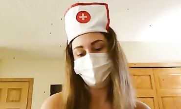 Sexual nurse blows and pounds patient