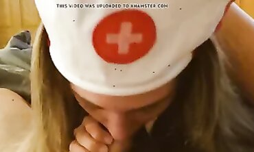Sexual nurse blows and pounds patient