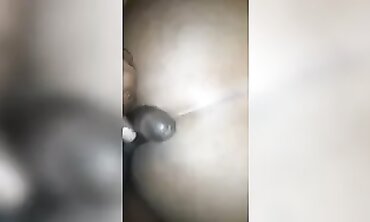 Big Black Dick Fills Latina's Ass - Hardcore Anal Sex with Huge Load on Face